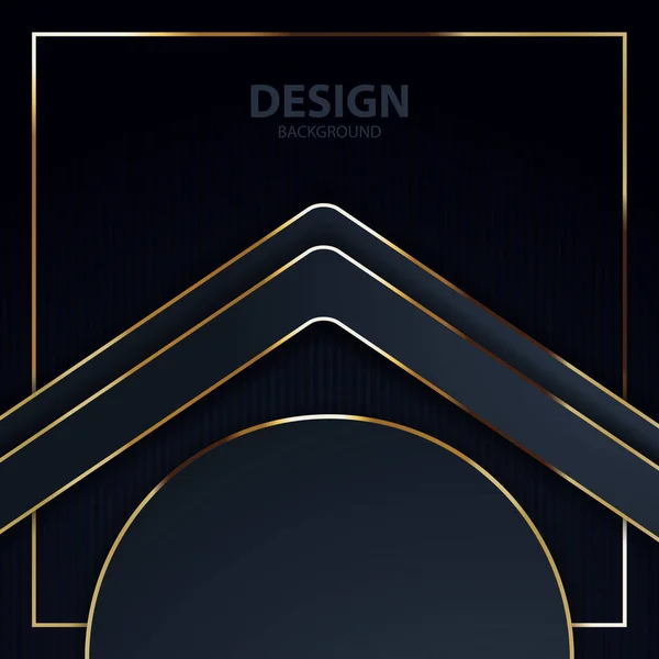 金のバナーテキストとメッセージのデザインのための抽象的なベクトル背景ボード現代 ベクターイラスト — ストックベクタ