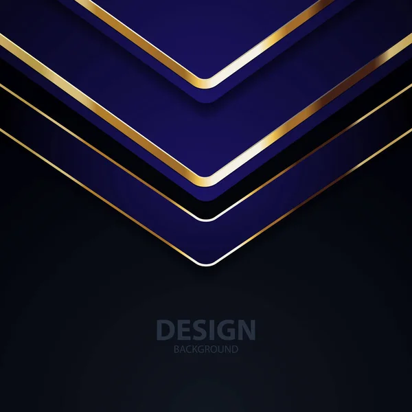 Goud Banner Abstract Vector Achtergrond Bord Voor Tekst Boodschap Ontwerp — Stockvector