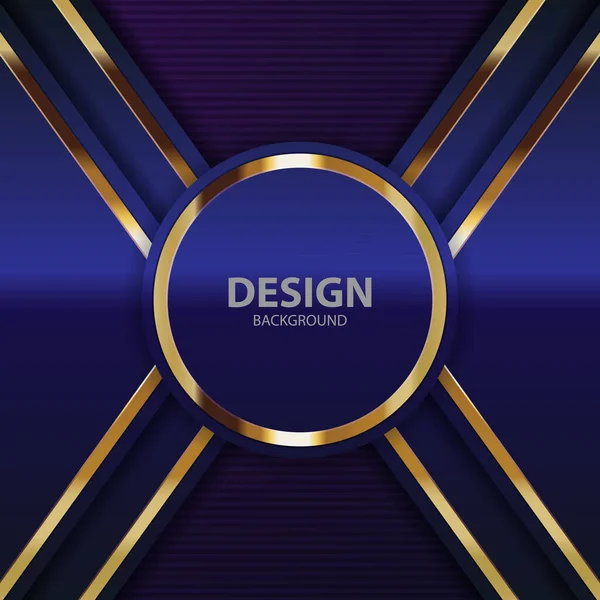 Banner Gold Placa Fundo Vetorial Abstrato Para Design Texto Mensagem — Vetor de Stock