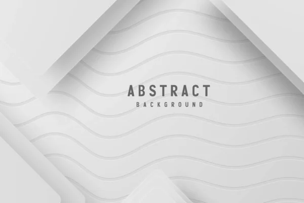 Banner Abstract Geometrisch Wit Grijs Achtergrond Vector Illustratie — Stockvector