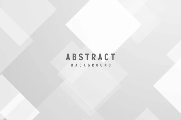 Bannière Abstraite Géométrique Blanc Gris Couleur Fond Vectoriel Illustration — Image vectorielle