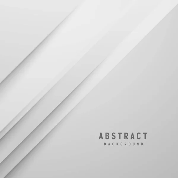 Banner Abstracto Geométrico Blanco Gris Color Fondo Vector Ilustración — Vector de stock