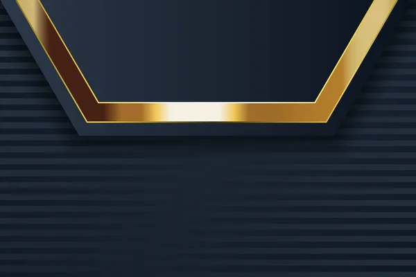 Diseño Banner Oro Con Estilo Moderno Minimalista Lujo Oro — Vector de stock