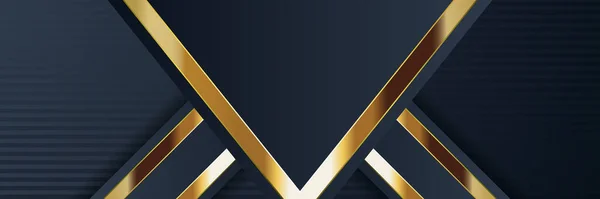 Design Banner Ouro Com Estilo Moderno Minimalista Luxo Ouro —  Vetores de Stock