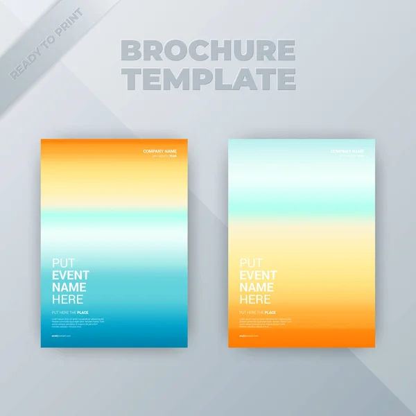 Flyer Brochure Design Template Cover Business Cover Size Template — Stock Vector