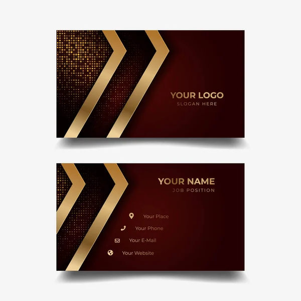 Print Business Card Template — Stock Vector