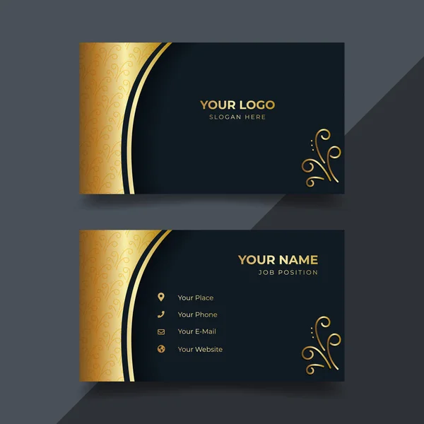 Print Business Card Template — Stock Vector