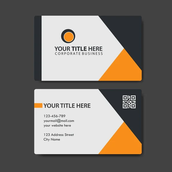 business card template with color concept modern geometric card