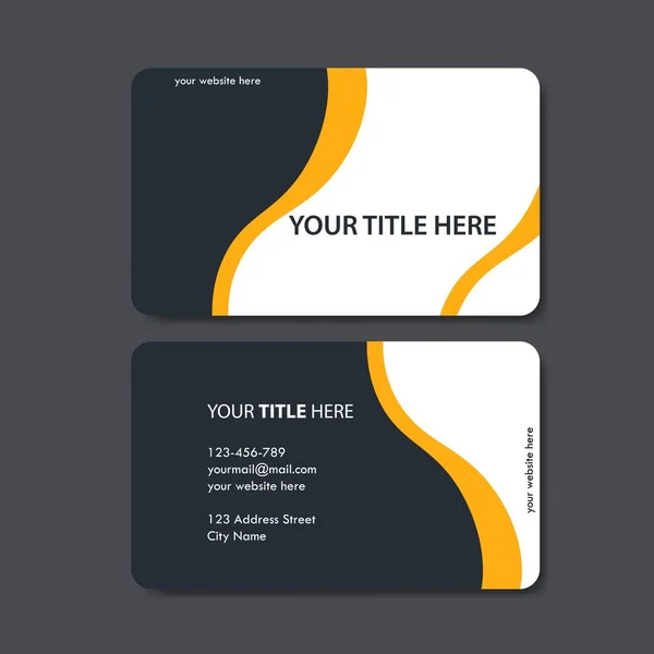 business card template with color concept modern geometric card