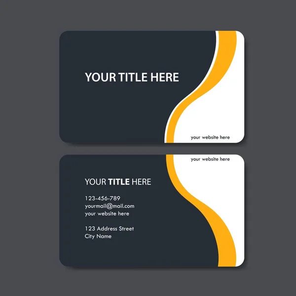 business card template with color concept modern geometric card