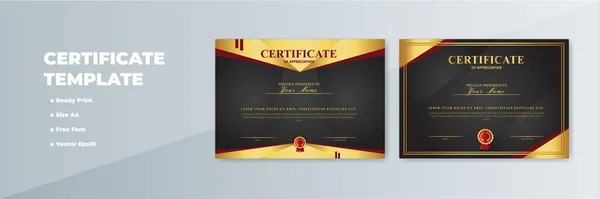 Creatief Certificaat Van Waardering Award Template — Stockvector