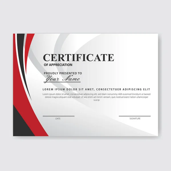 Plantilla Premio Certificado Creativo Apreciación — Vector de stock