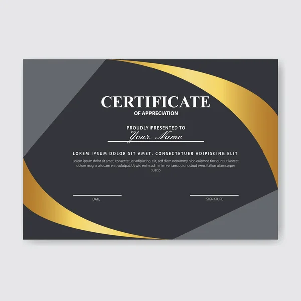 Шаблон Нагороди Творчого Сертифіката — стоковий вектор