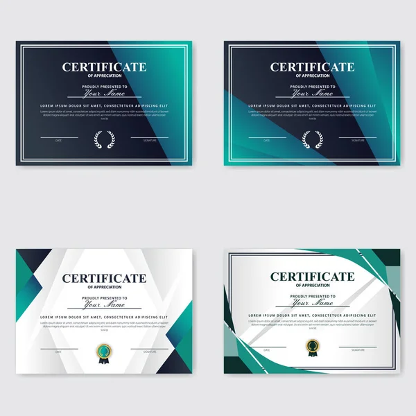 Plantilla Premio Certificado Creativo Apreciación — Archivo Imágenes Vectoriales