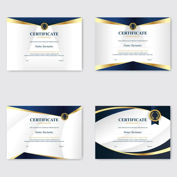 Modèle Certificat Appréciation Créatif — Image vectorielle