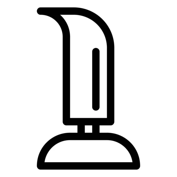 Computer Ikone Schwarz Weiß Linie — Stockvektor
