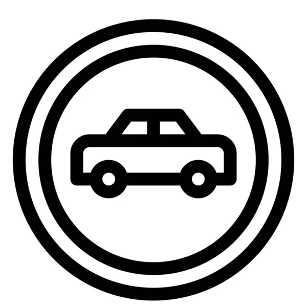 Icono Transporte Blanco Negro — Archivo Imágenes Vectoriales