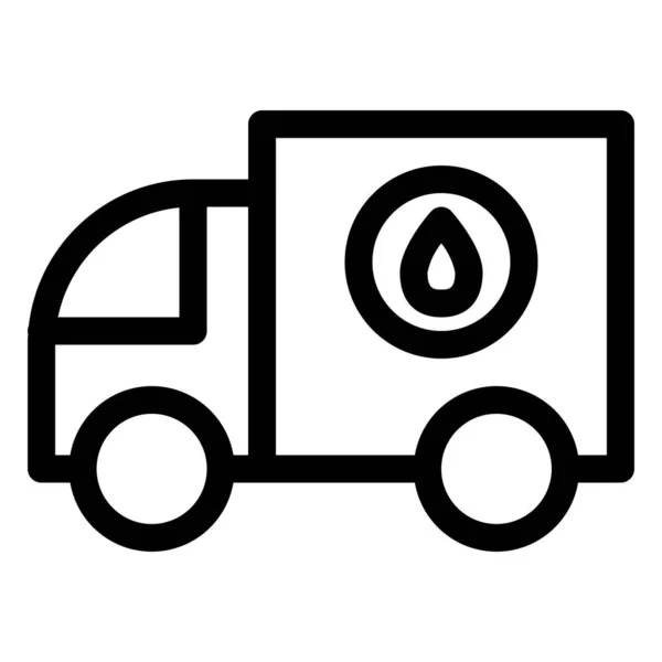 Transport Pictogram Zwart Wit — Stockvector