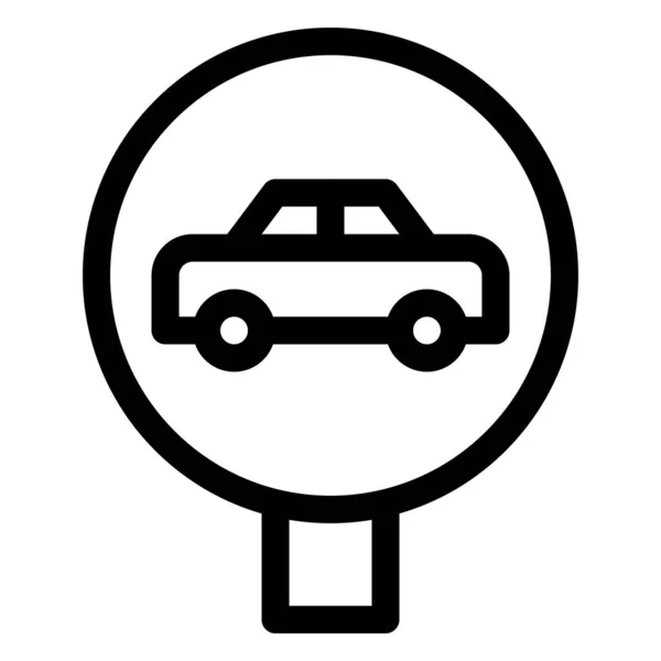 Icono Transporte Blanco Negro — Archivo Imágenes Vectoriales