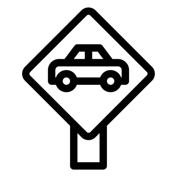 Черно Белый Значок Транспорта — стоковый вектор
