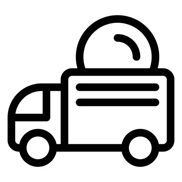 Transport Pictogram Zwart Wit — Stockvector