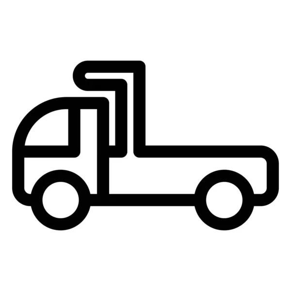 Icône Transport Noir Blanc — Image vectorielle