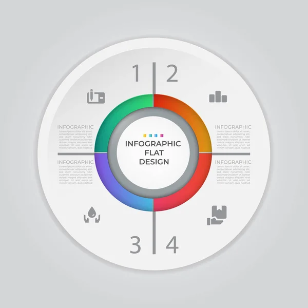 Visualisation Des Données Entreprise Organigramme Éléments Abstraits Graphique Diagramme Avec — Image vectorielle