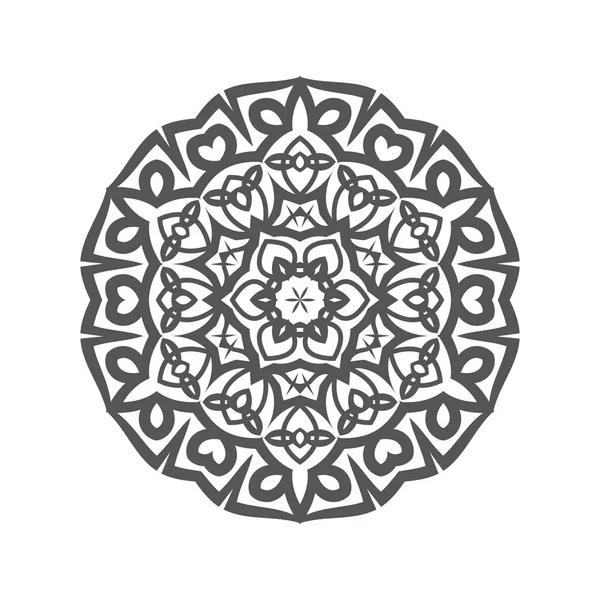 Set Bundle Elemento Vectorial Mandala Blanco Negro — Archivo Imágenes Vectoriales