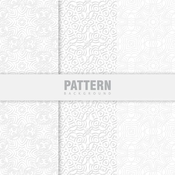 東洋のパターン アラビアの装飾品を背景に デザインのパターン 織物の装飾 — ストックベクタ