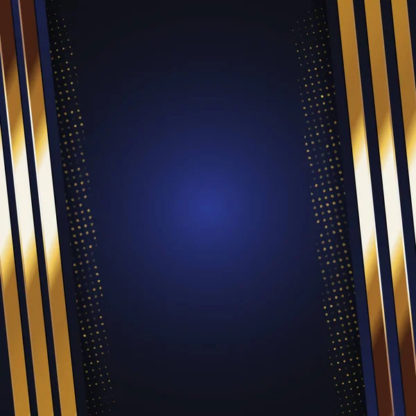 Векторний Колір Абстрактний Геометричний Банер Золотими Фігурами — стоковий вектор