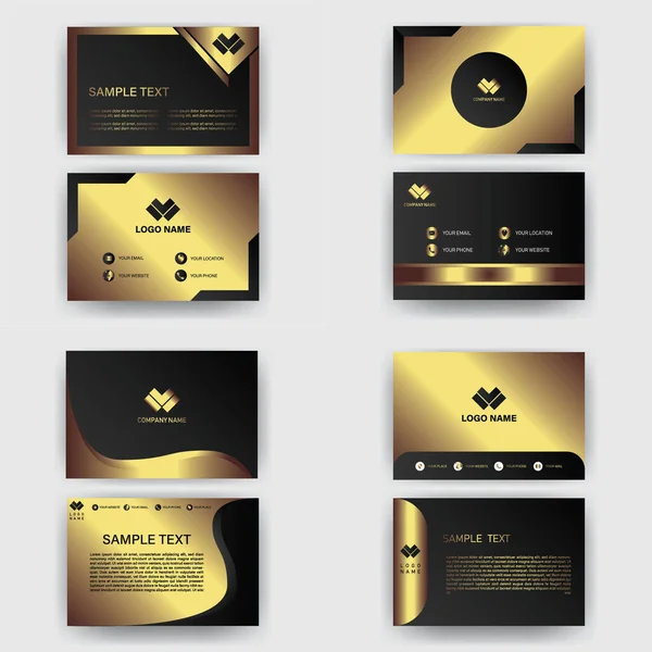 Kreative Schwarze Dunkle Visitenkarte Vorlage Modernes Und Sauberes Design Vektor — Stockfoto