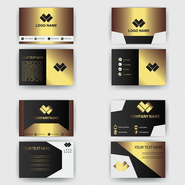 Kreative Schwarze Dunkle Visitenkarte Vorlage Modernes Und Sauberes Design Vektor — Stockvektor