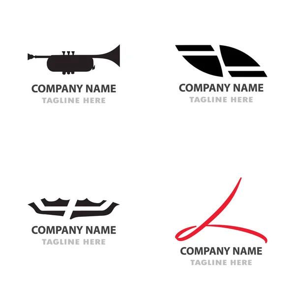 Logo Bunt Coorporate Awesome Moderne Konsept – stockvektor