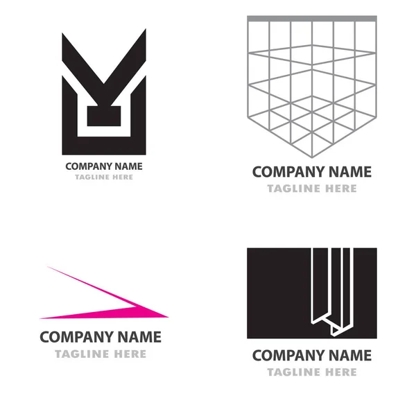 Logo Bundle Coorporate Awesome Modern Concept — Stock Vector