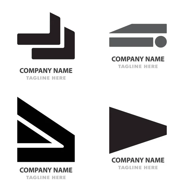 Pakiet Logo Koorporate Niesamowite Nowoczesne Koncepcje — Wektor stockowy