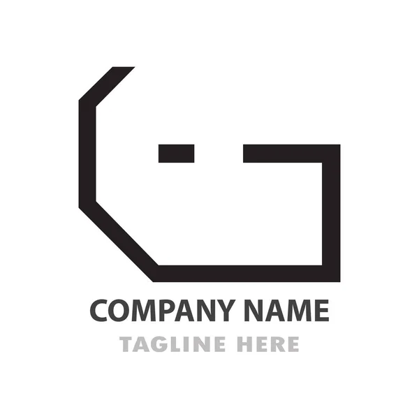 Logo Paquete Coorporate Impresionante Concepto Moderno — Vector de stock