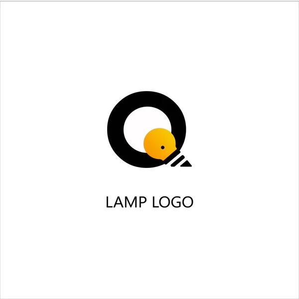 Design Koncepce Loga Lampy Moderní — Stockový vektor