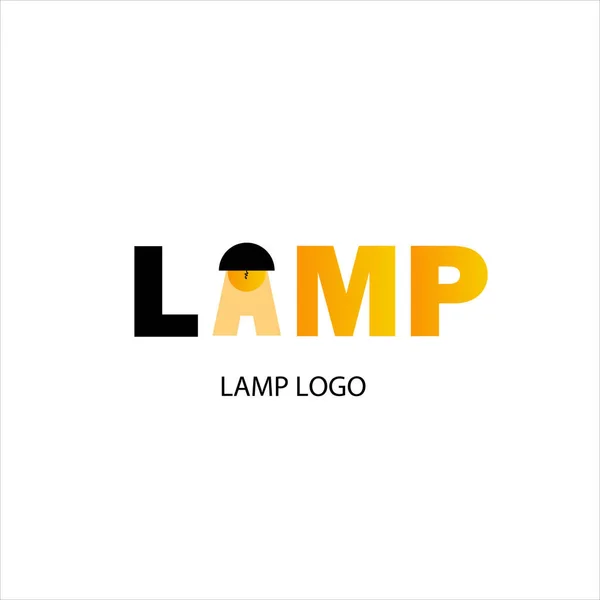 Design Koncepce Loga Lampy Moderní — Stockový vektor