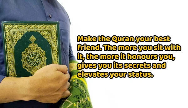 Исламистские Цитаты Цитаты Мотивации Курана — стоковое фото