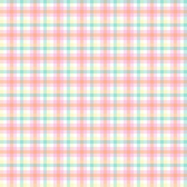 Şebeke desenli Sarong Motifi. Kusursuz gingham deseni. Vektör çizimleri. Masa örtüleri, battaniye, ekose kumaş, kumaş, gömlek, tekstil, elbise, kağıt, posterler için kare / eşkenar dörtgen dokusu.