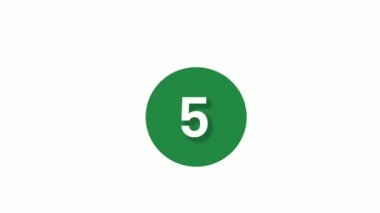 5-0 'dan hareket grafiği geri sayımı