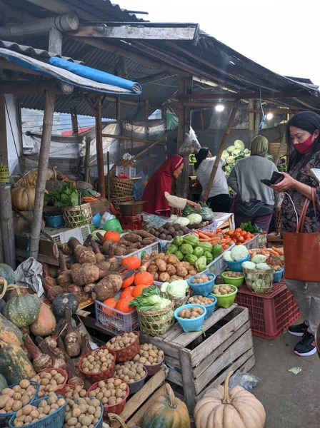 Centraal Java Indonesië Augustus 2020 Traditionele Markt — Stockfoto