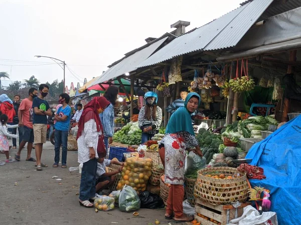 Jawa Tengah Indonesia Agustus 2020 Pasar Tradisional — Stok Foto