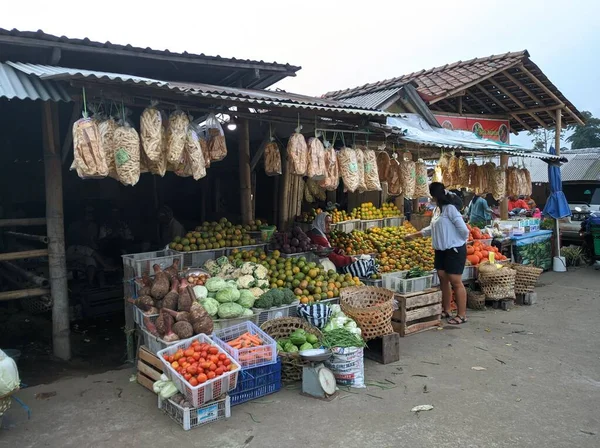 Centraal Java Indonesië Augustus 2020 Traditionele Markt — Stockfoto