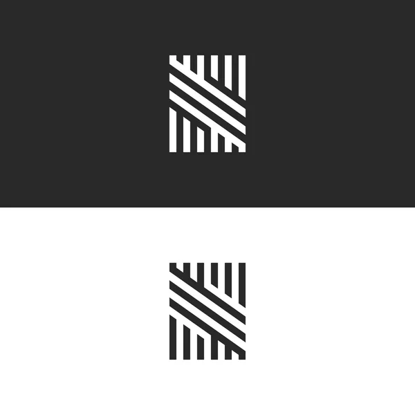 Modernes Hipster Monogramm Letter Logo Kreative Trendige Visitenkarte Hipster Initial — Stockvektor