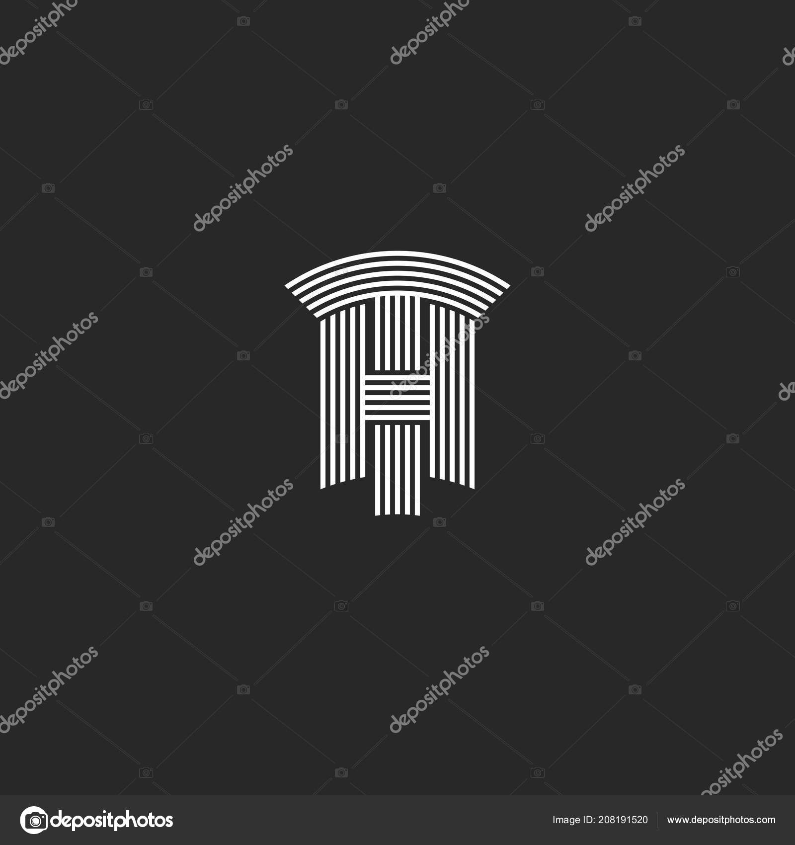 大写字母标志黑色和白色重叠细线字母一起两个字母时尚标记最小样式婚礼缩写图库矢量图©UASUMY 208191520