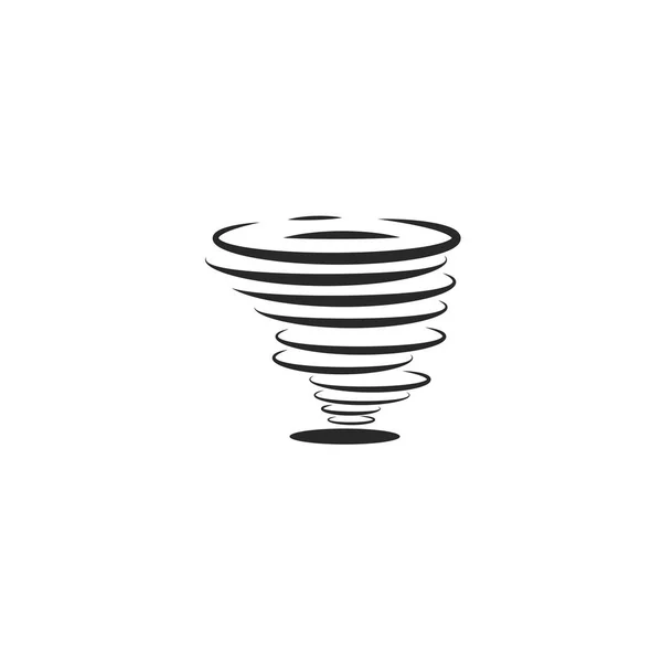 Icono Huracán Símbolo Tornados Estilo Lineal Mínimo Plano Torbellino Aire — Archivo Imágenes Vectoriales