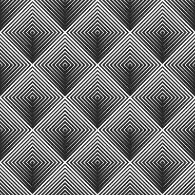 Rodos geometrik asimetrik şekiller dikişsiz desen, ince çizgiler farklı genişlikte spiral yapı arka plan ile süs