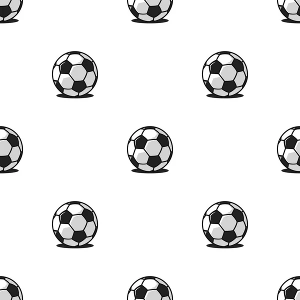 축구 공 스포츠 이음새가 없는 패턴, 직물 또는 포장지를 위한 현대 반복 객체 인쇄 — 스톡 벡터