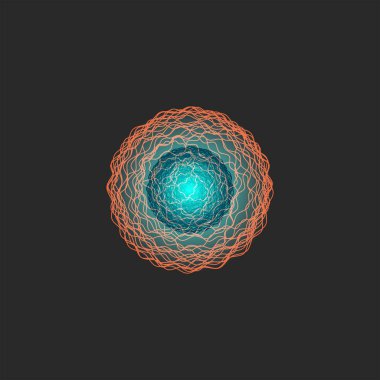 Gerçekçi hücre bedeni siyah arka planda 3D çizimi izole etti. Ivf için Ovum.